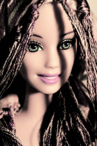 Art portrait of Barbie